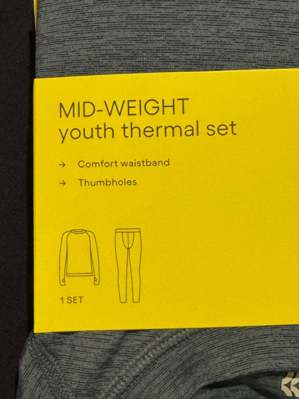 All in Motion Youth Thermal Set L 10/12 Midweight Base Layer NWT Multiple